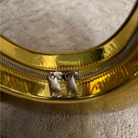 Coperni Mini Swipe Mirrored Metallic Gold Tote Bag - Picture 12 of 12